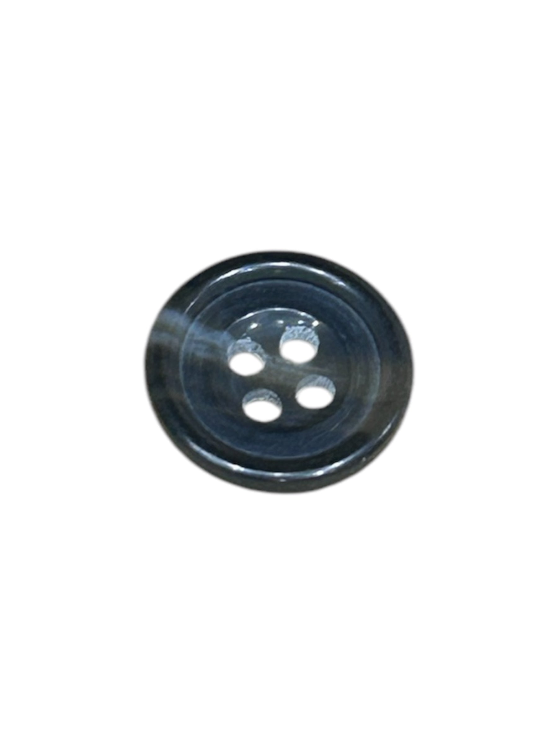 4 Hole Polyester Button, Ash Grey - Galedi Pins