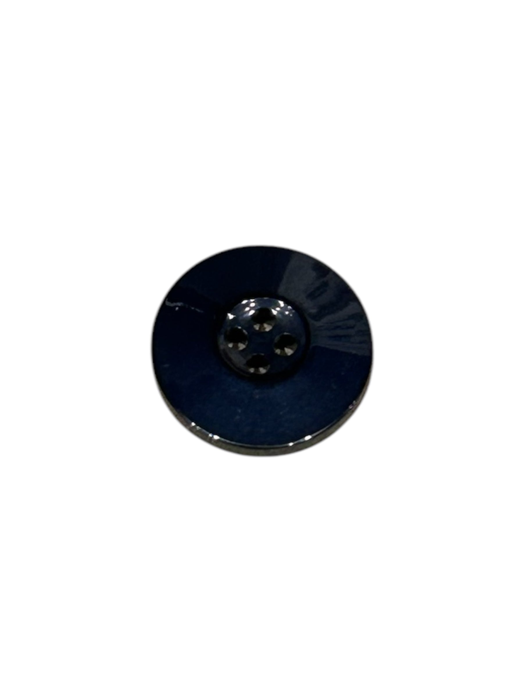 4 Hole Round Button, Very Dark Blue - Galedi Pins
