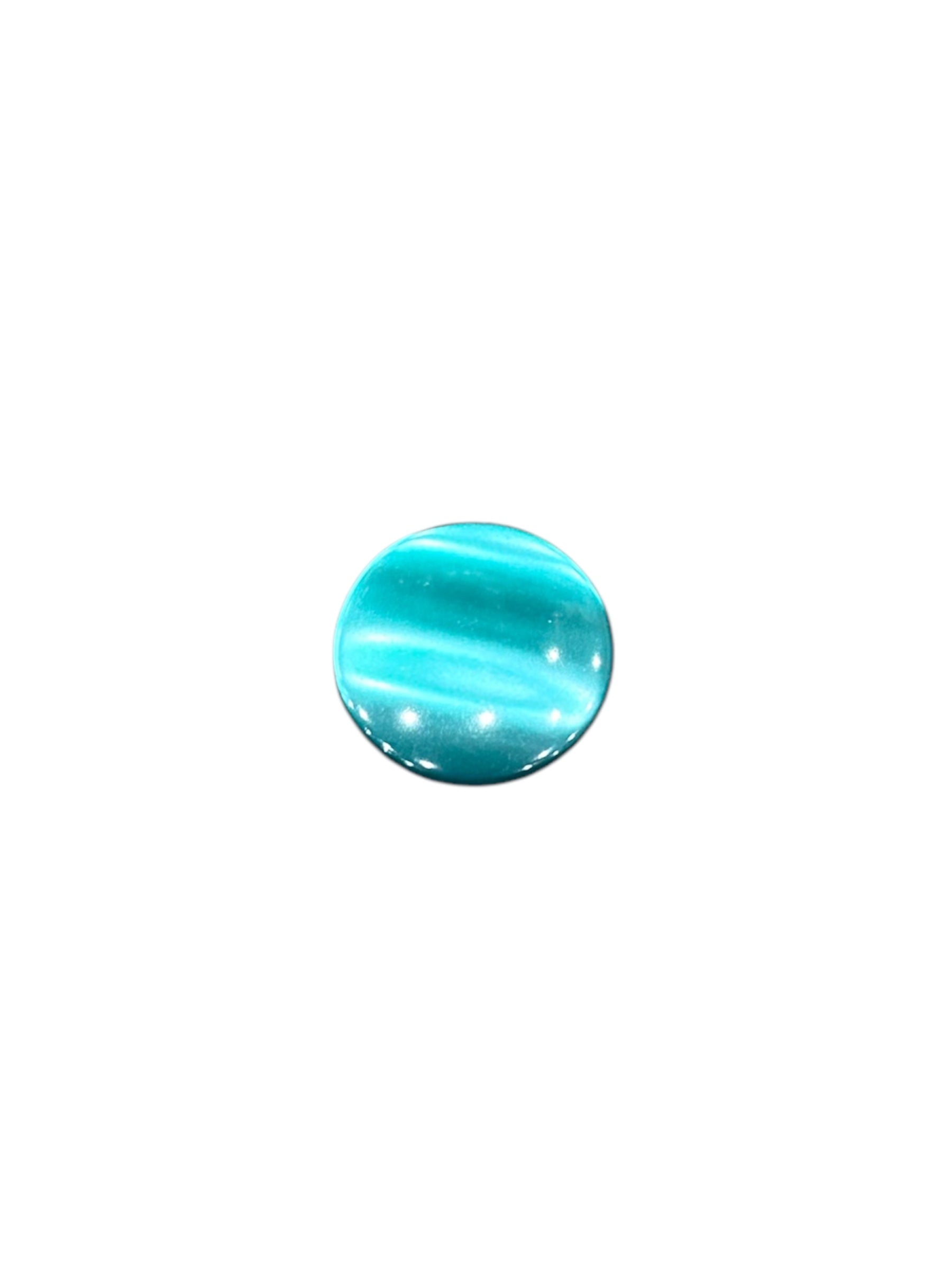 Round Plastic Shank Button, Sea Green - Galedi Pins
