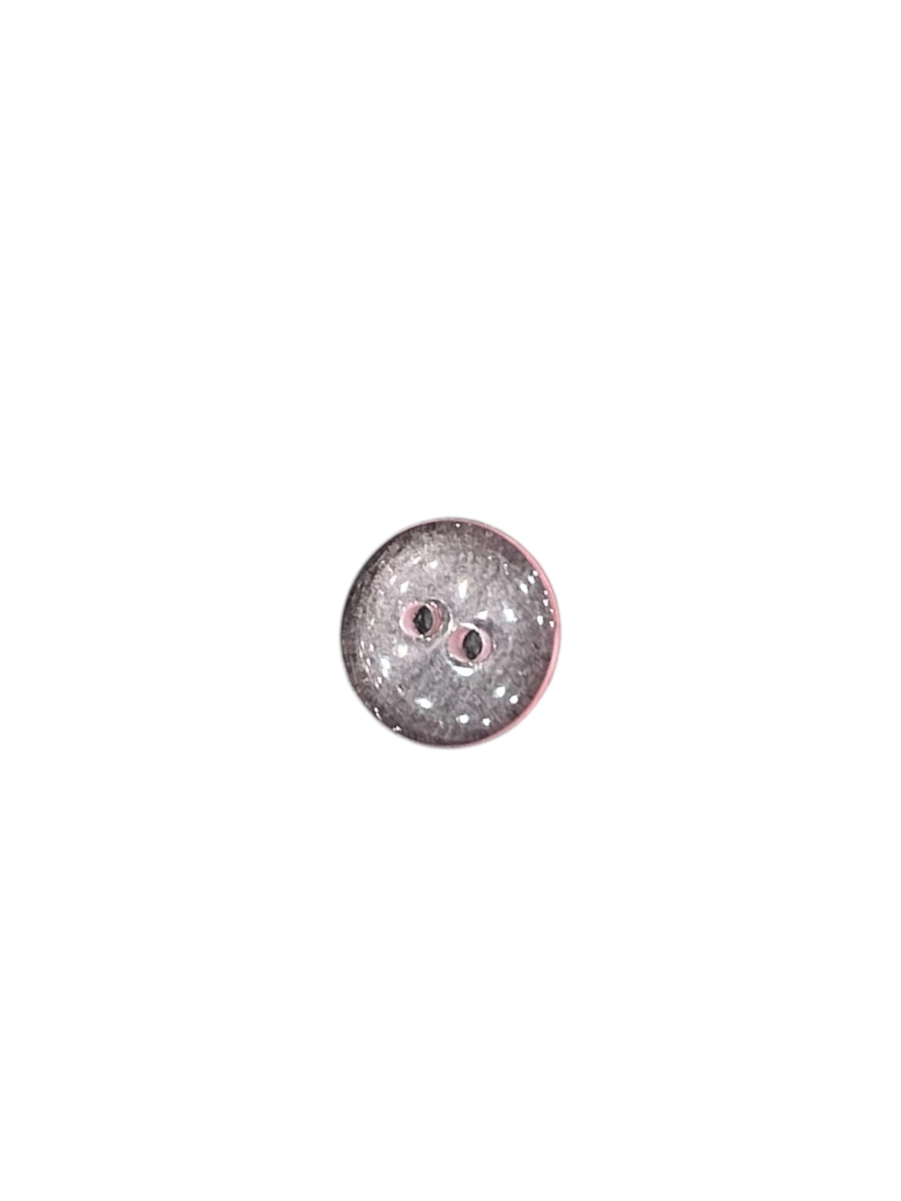2 Hole Plastic Button, Transparent Pink - Galedi Pins