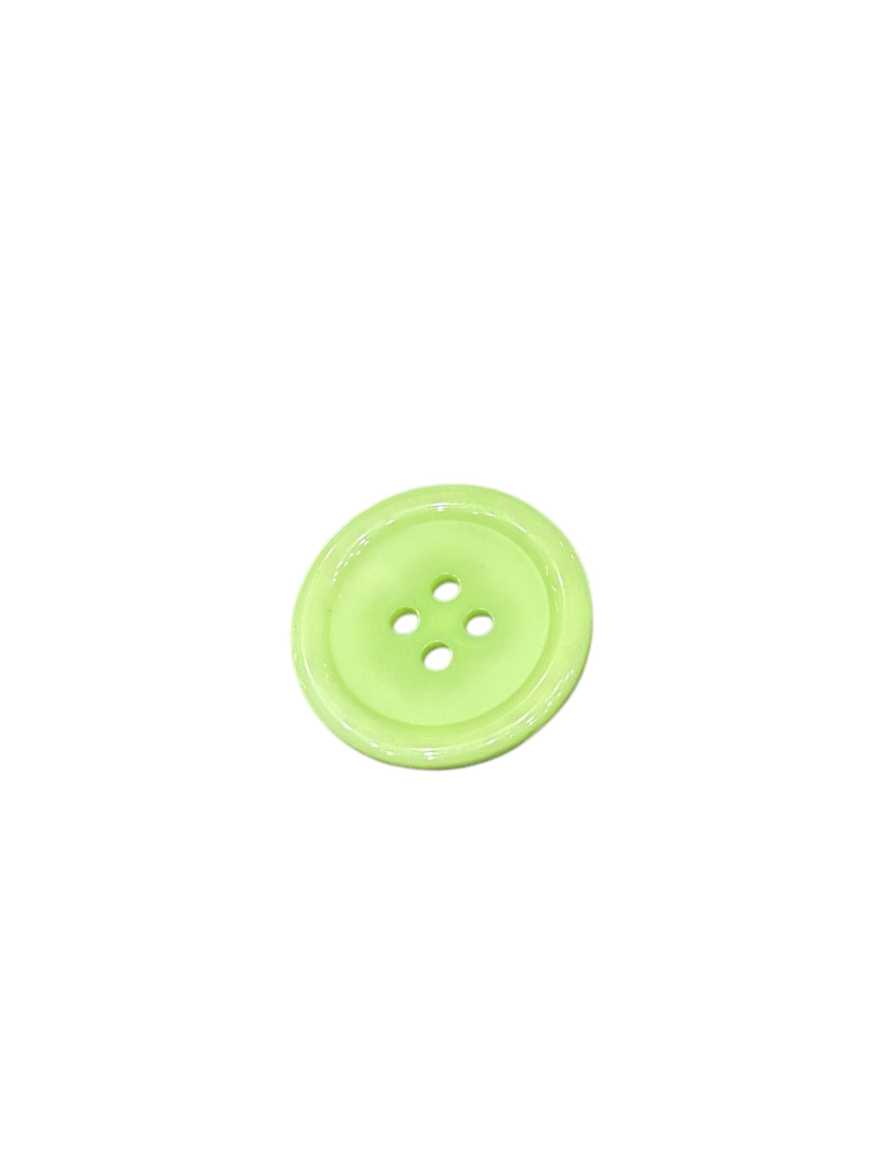 4 Hole Plastic Button, Lime Green - Galedi Pins