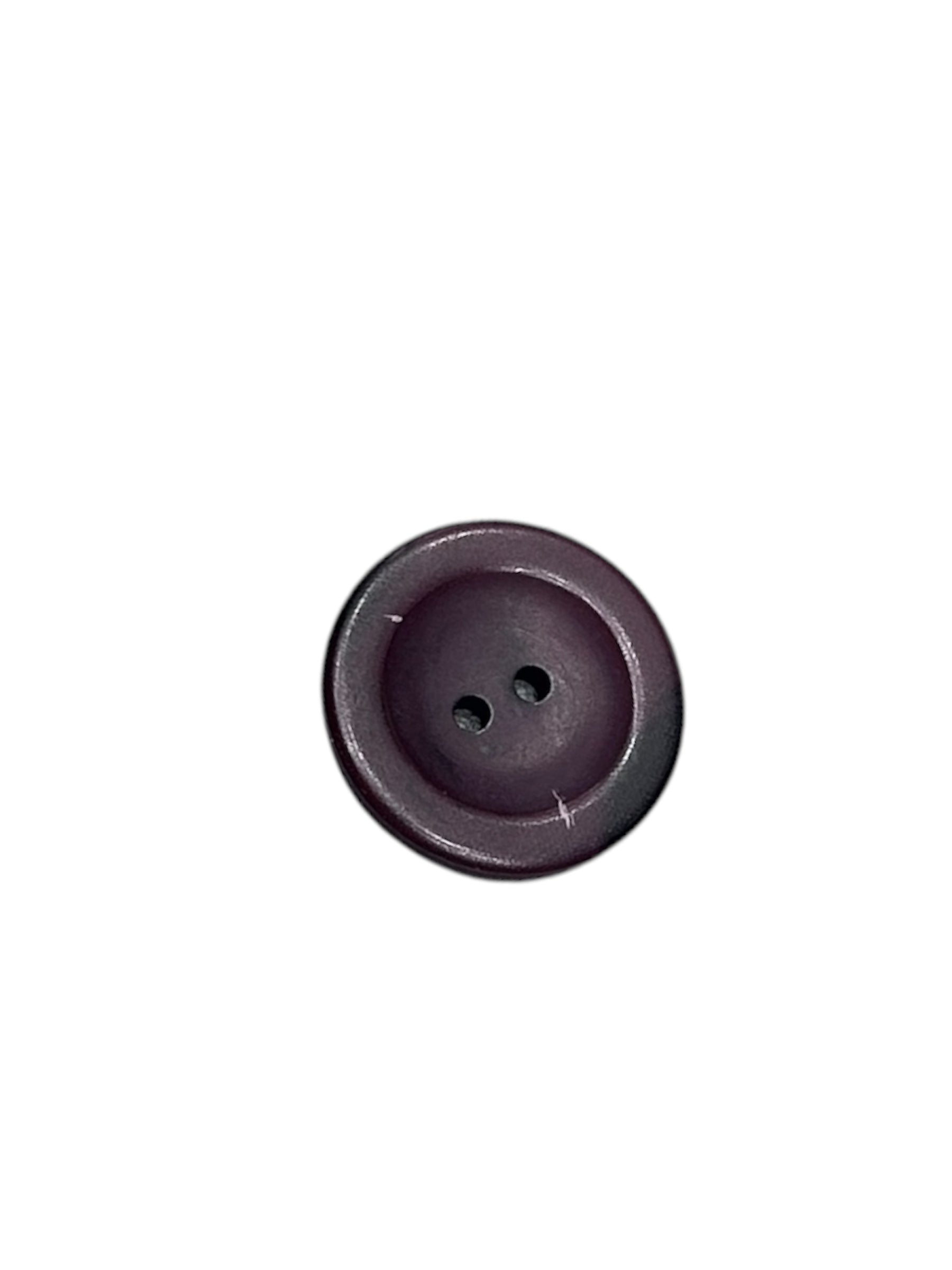 2 Hole Plastic Button, Matte Burgundy - Galedi Pins