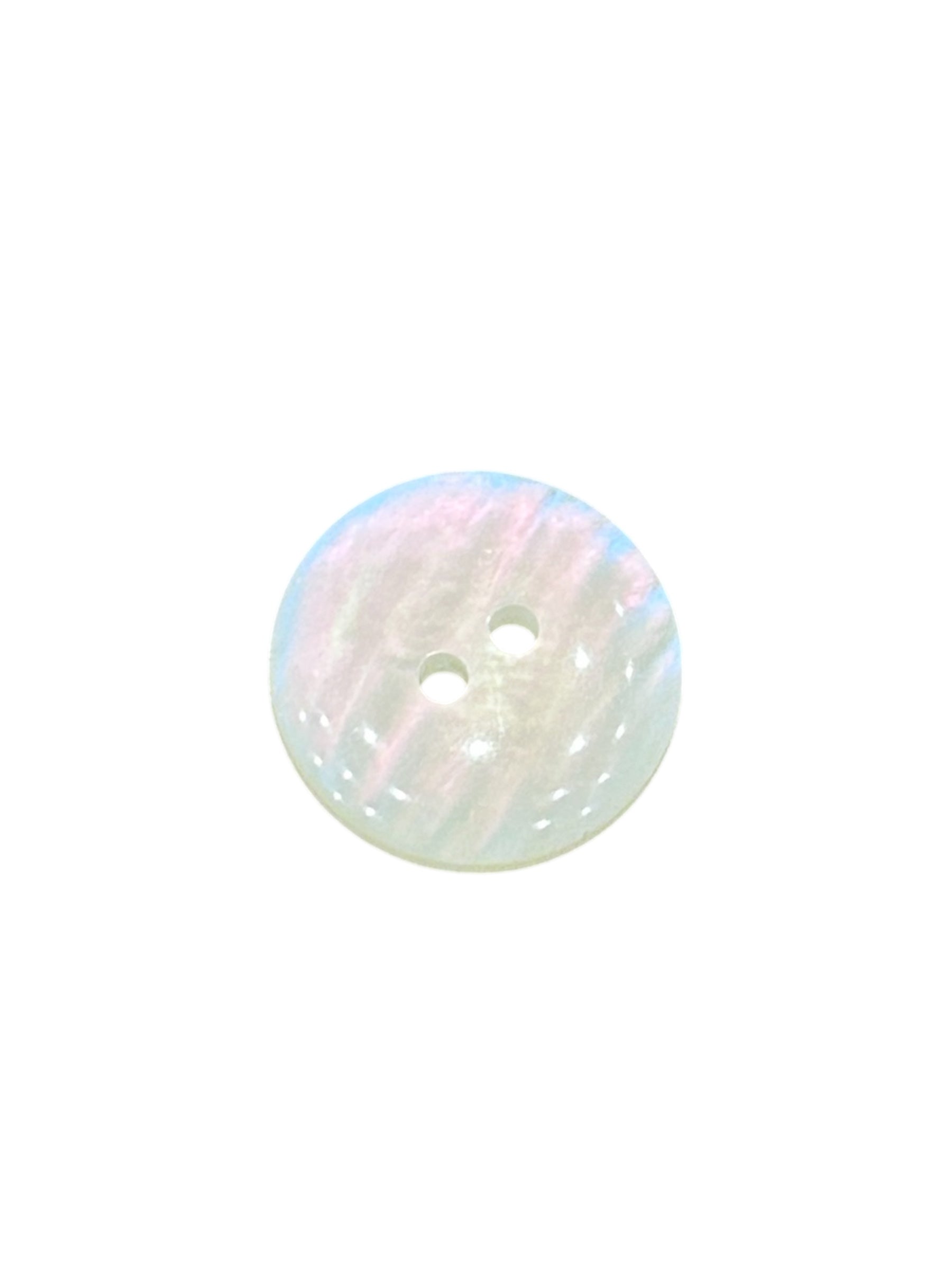 2 Hole Plastic Button, Cream - Galedi Pins