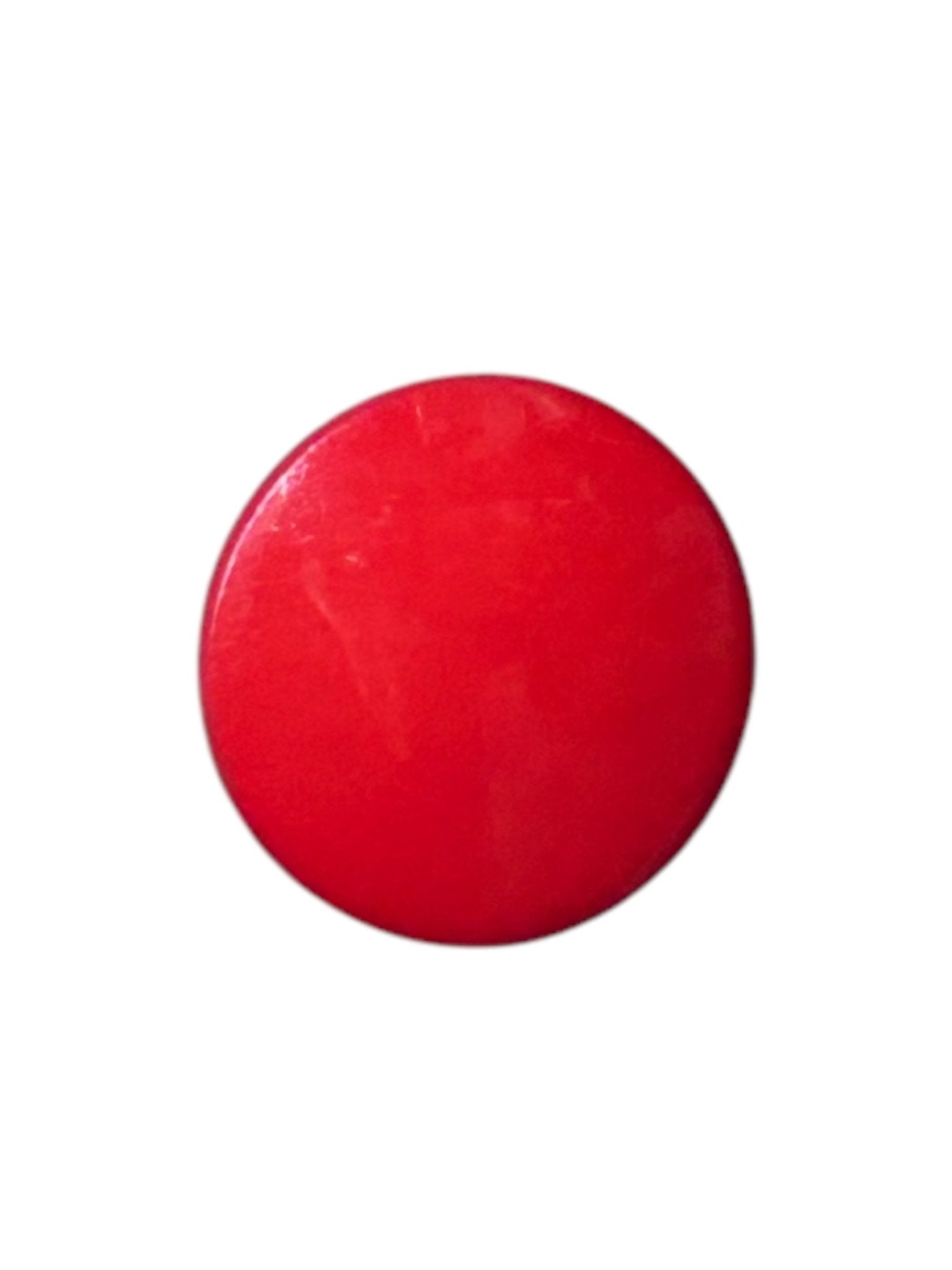 Round Plastic Shank Button, Red - Galedi Pins