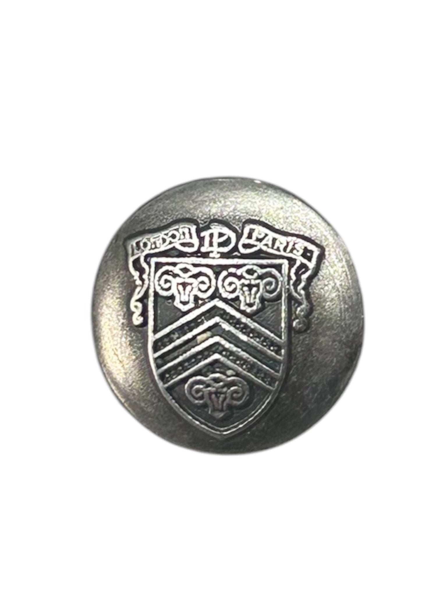 Silver Engraved Button - Galedi Pins