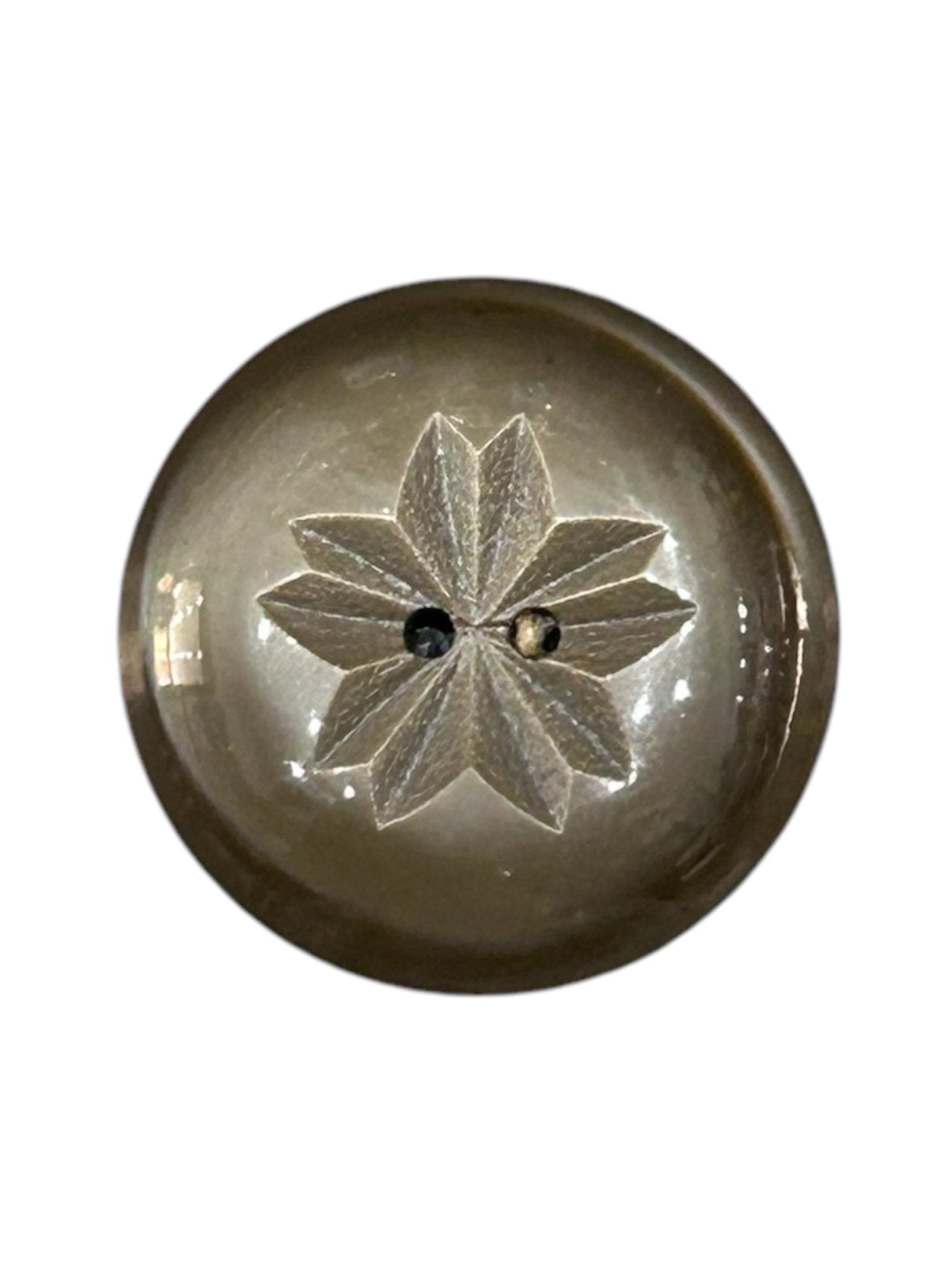 2 Hole Flower Engraved Button X0020 - Galedi Pins