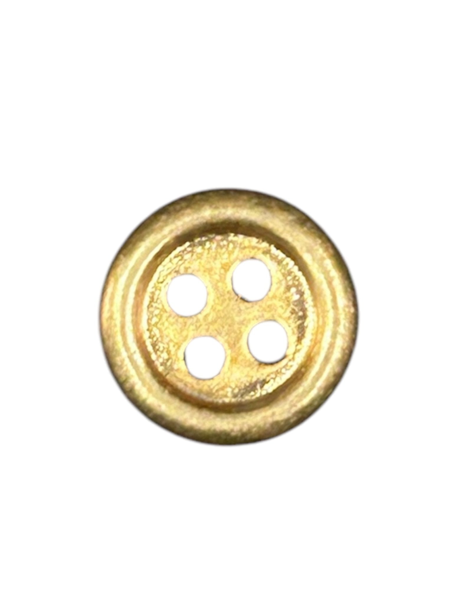 Tiny 4 Hole Gold Button X0025 - Galedi Pins