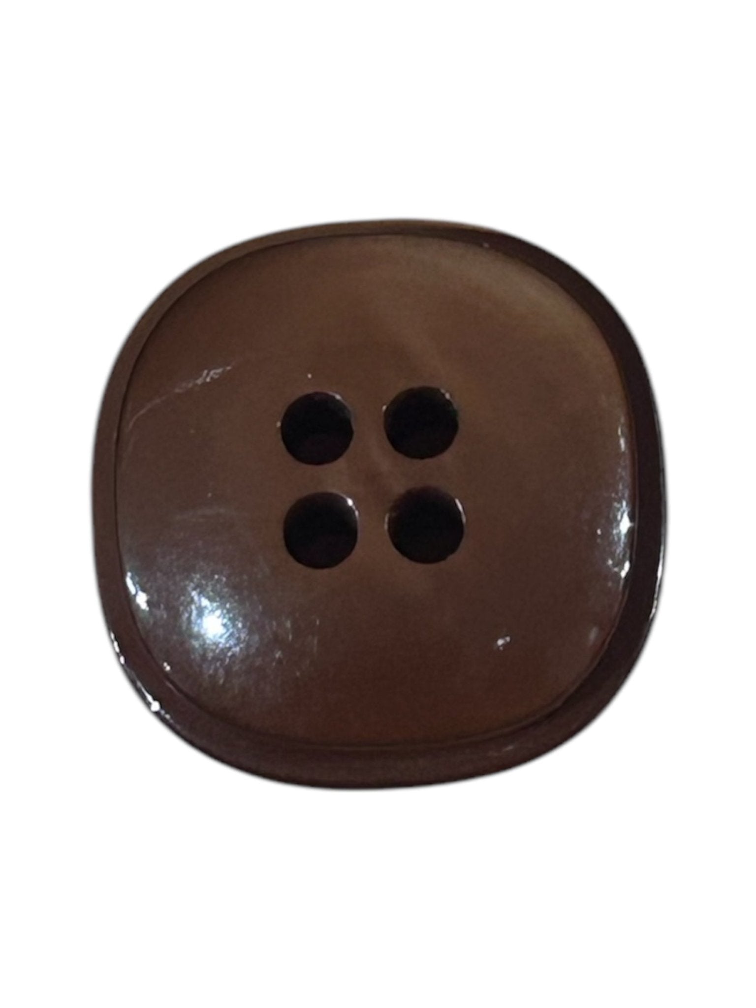 Square Double - Layered Plastic Button, X0047 - Galedi Pins