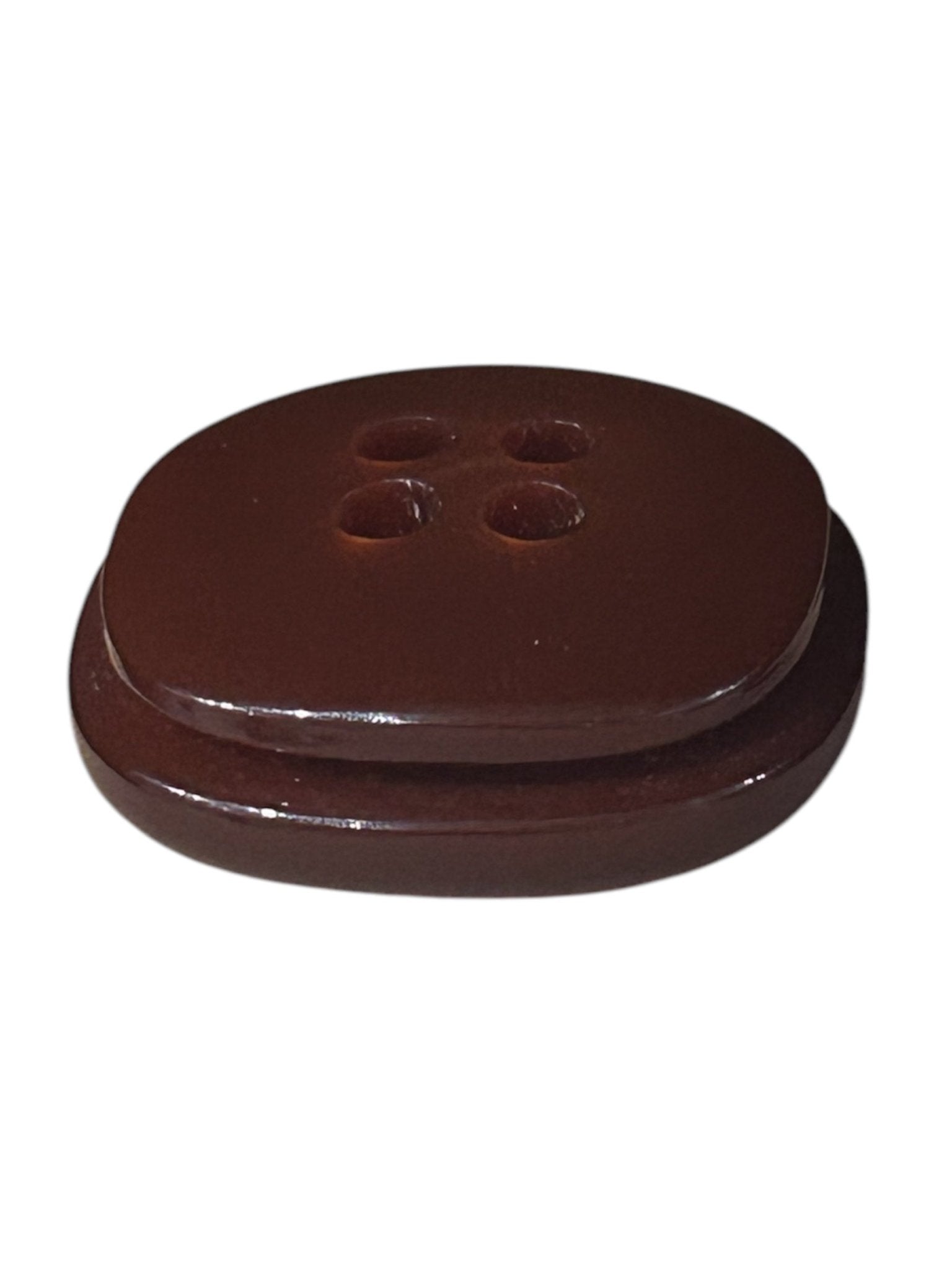 Square Double - Layered Plastic Button, X0047 - Galedi Pins