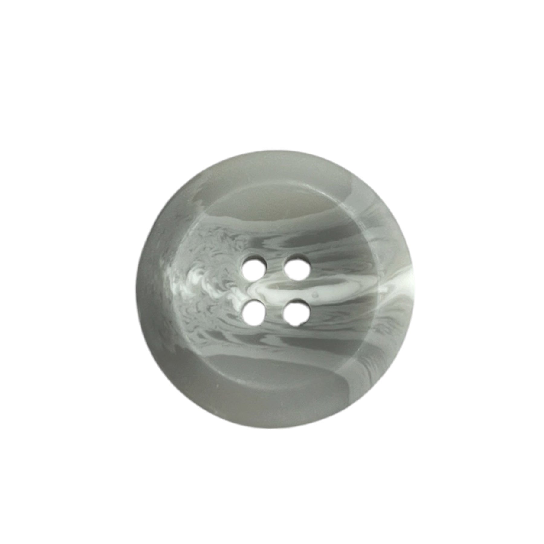Grey & White Marbled 4 Hole Resin Button XR012