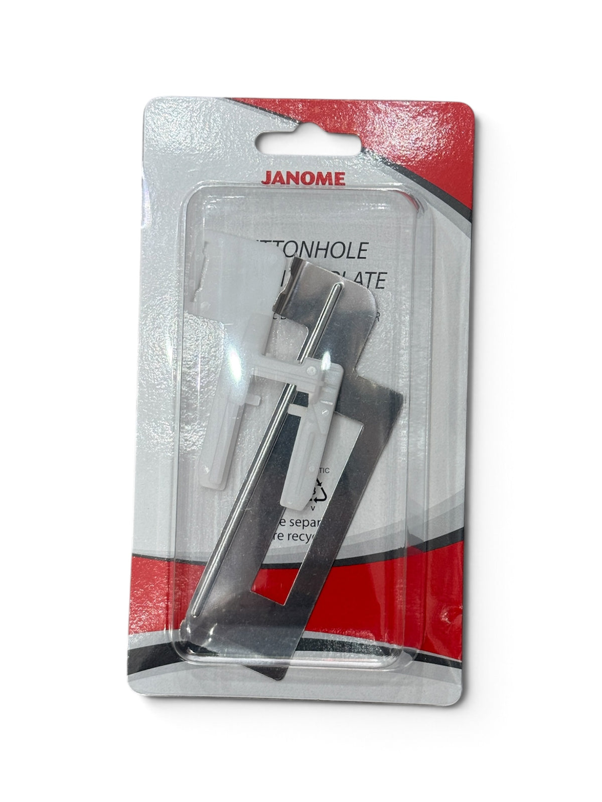 Janome Buttonhole Stabilizer Plate in original packaging for Automatic Buttonhole Foot R.