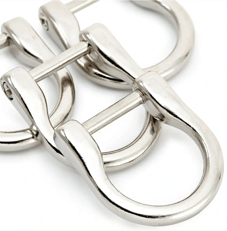 Bag handle loops, 18mm, silver - coloured PRYM - Galedi Pins