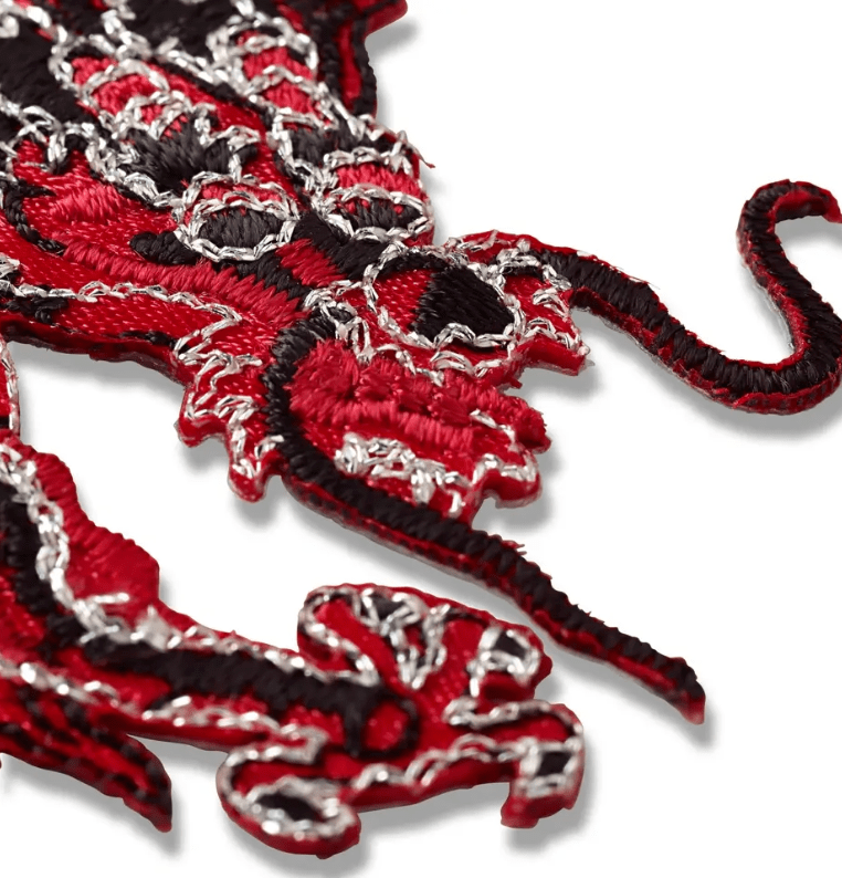 Applique Asia, dragon, red/black - Galedi Pins
