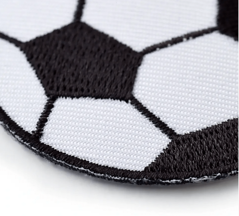 Applique football, large - Galedi Pins