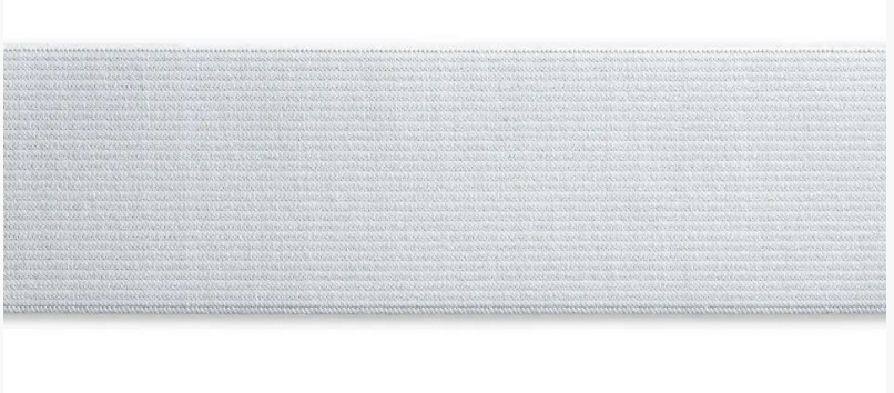 Elastic tape, soft, 40mm, black or white, 1m - Galedi Pins