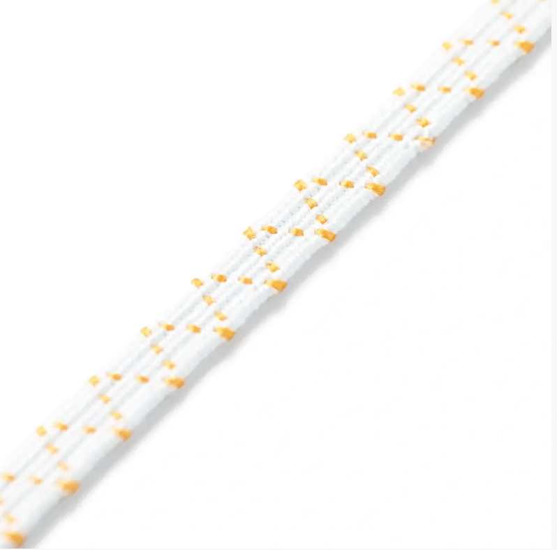 Narrow elastic 3.5mm, white - Galedi Pins