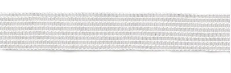 Shirring elastic, 25mm, white, 2m - Galedi Pins