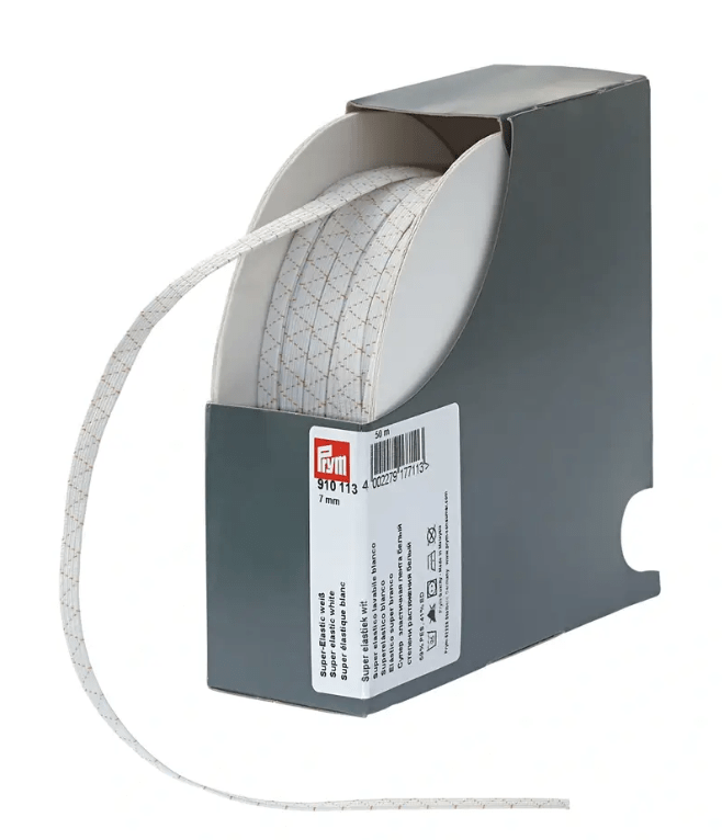 Super elastic, 7mm, white, 50m - Galedi Pins