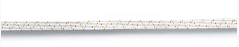 Standard elastic, 5mm, white, 10m - Galedi Pins