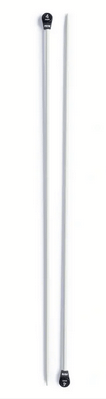 Single - pointed knitting needles, aluminium, Grey - Galedi Pins