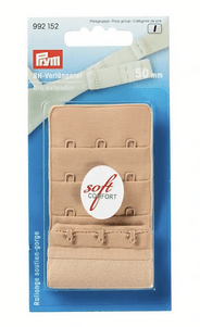 Prym bra extender with 3x3 hooks in nude.