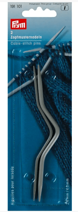 Cable - stitch needles, 2.50 + 4.00mm, grey - Galedi Pins