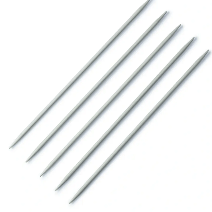 PRYM Double - pointed knitting needles, 20cm, silver - coloured - Galedi Pins