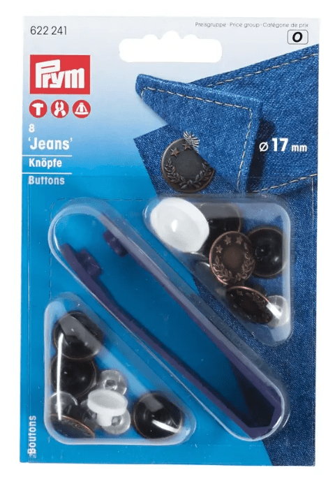 Non - sew jeans buttons, laurel wreath, 17mm, old copper - Galedi Pins