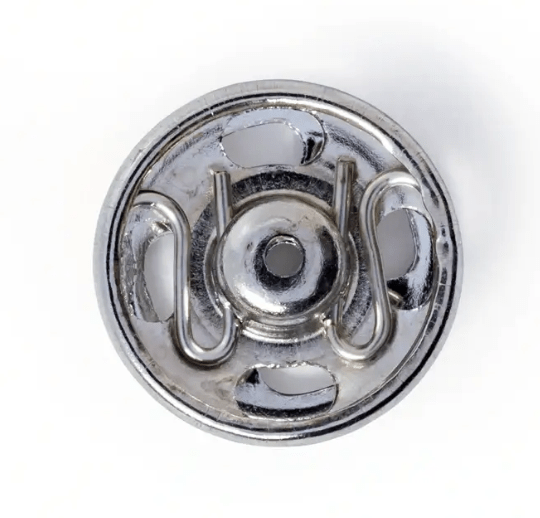 Snap fasteners, silver - coloured, 12pc - Galedi Pins