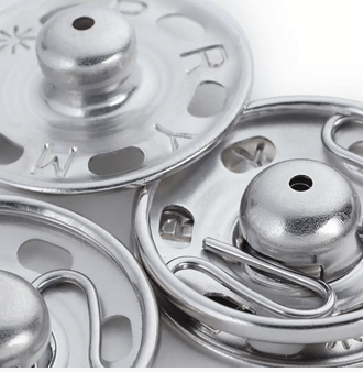 Snap fasteners, 15mm, 6pc - Galedi Pins