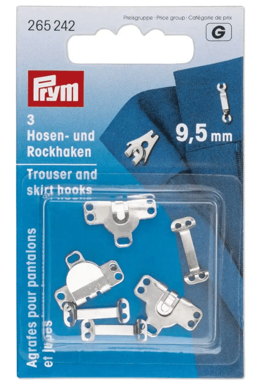 Hooks and bars for trousers and skirts, 9.5mm - Galedi Pins