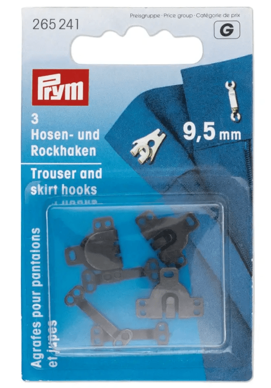 Hooks and bars for trousers and skirts, 9.5mm - Galedi Pins