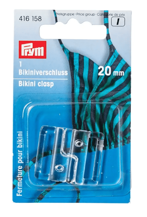 Bikini and belt clasps Clover leaf, 15mm, transparent - Galedi Pins