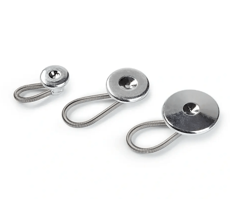 Flexi buttons with loop, 15mm - Galedi Pins