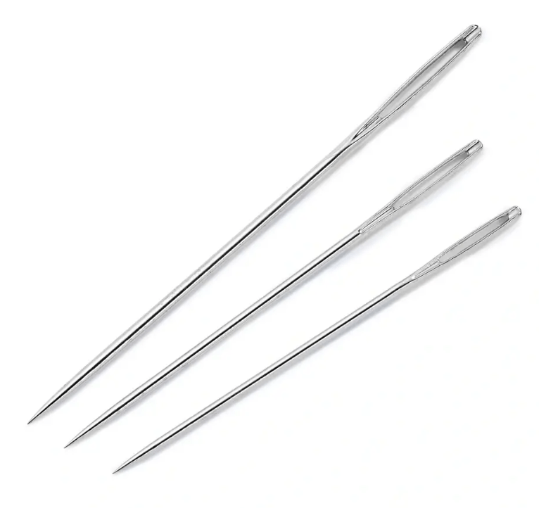 Crewel needles, No. 3 - 9/ 5 - 10, assorted, 16pc - Galedi Pins