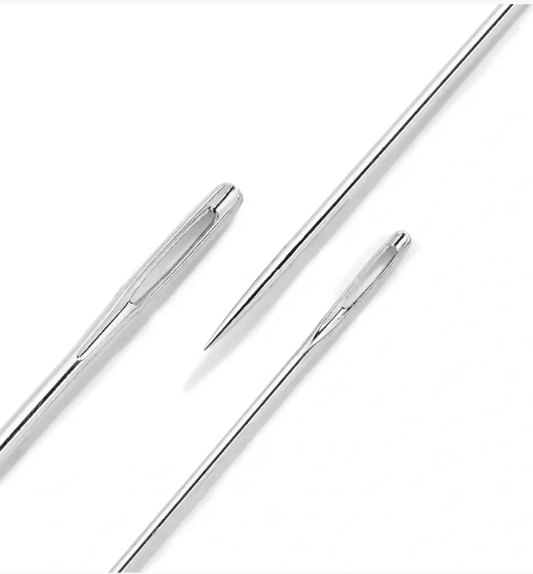 Crewel needles, No. 3 - 9/ 5 - 10, assorted, 16pc - Galedi Pins