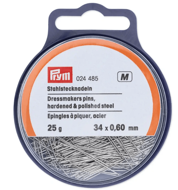 Pins, 0.60 x 30 mm/ 0.60 x 34mm, silver - coloured, 25g,box with strap - Galedi Pins