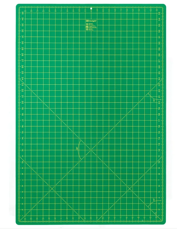 Cutting mat cm/inch divisions, 90x60cm - Galedi Pins