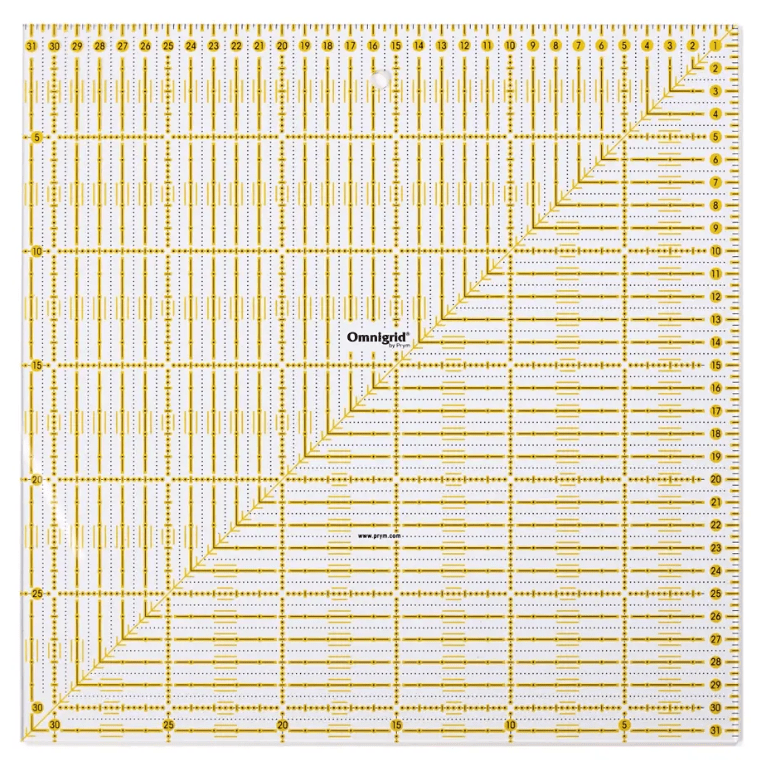 Universal ruler, 31.5x31.5cm - Galedi Pins