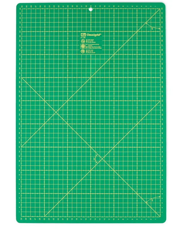Cutting mat cm/inch divisions, 45x30cm - Galedi Pins