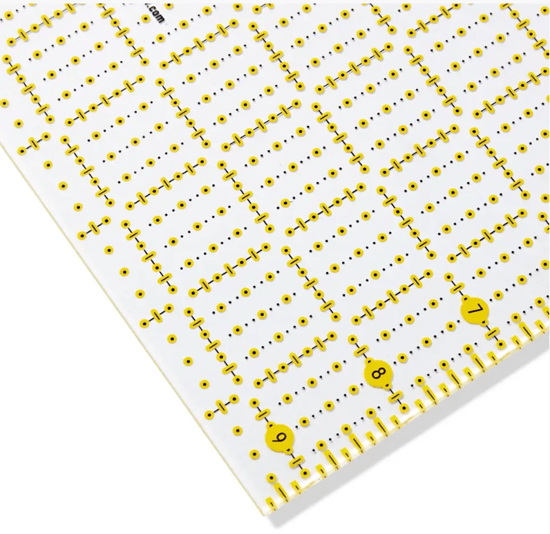 Universal ruler, 9.5x9.5inch - Galedi Pins