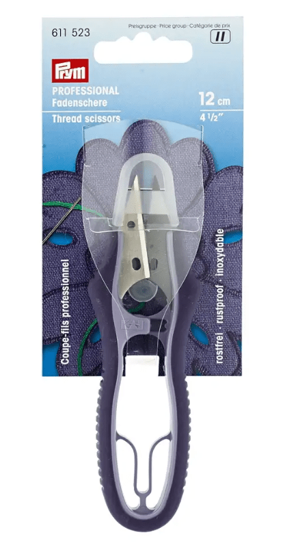 Thread scissors, professional, with soft grip and end cap - Galedi Pins