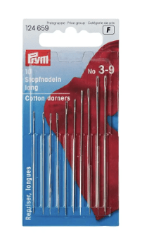 Darning needles, long, No. 3 - 9, assorted - Galedi Pins