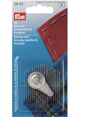 Sewing and darning needles assortment and threader, 19 needles - Galedi Pins