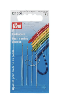 Beading needles, No. 10 and No. 12, 0.45 x 55 and 0.40 x 50mm - Galedi Pins