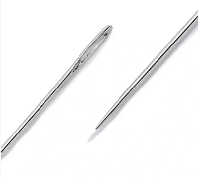 Beading needles, No. 10 and No. 12, 0.45 x 55 and 0.40 x 50mm - Galedi Pins