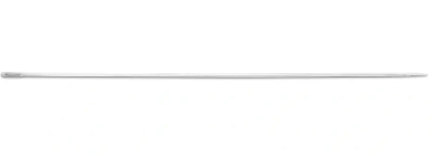 Silver steel beading needles in sizes 10 and 12.