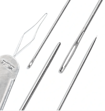 Sewing, embroidery and darning needles assortment and threader, 50 needles - Galedi Pins