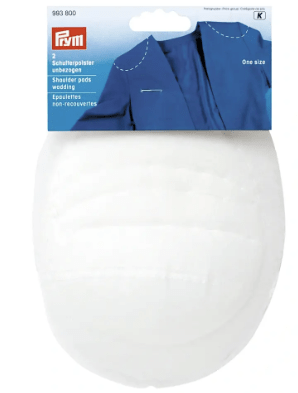 Shoulder pads, set - in, wadding, white - Galedi Pins