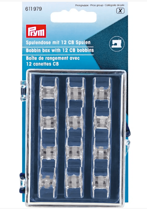 Bobbin case with 12 CB plastic bobbins - Galedi Pins